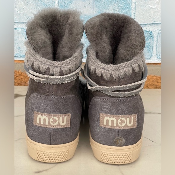 MOU Sneaker boots  Lace-Up Size 37/7  Gray - Picture 4 of 9